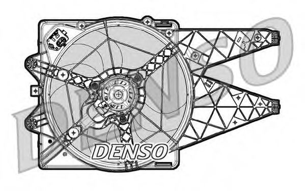 Ventilator, radiator FIAT BRAVO II (198) (2006 - 2016) DENSO DER09065 piesa NOUA