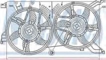 Ventilator, radiator FIAT CROMA (194) NISSENS 8557...