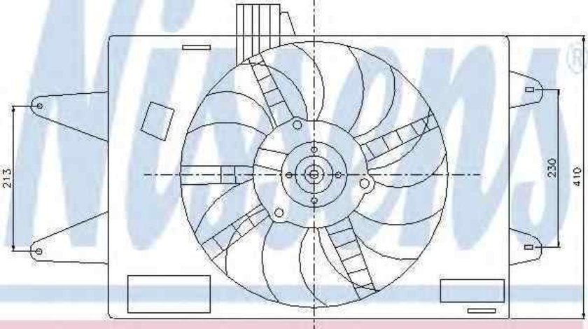 Ventilator, radiator FIAT DOBLO (119) NISSENS 85129