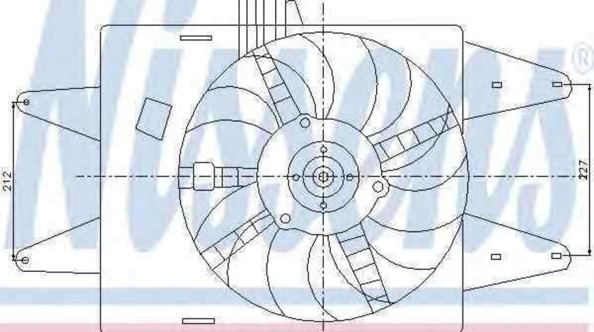 Ventilator, radiator FIAT DOBLO (119) NISSENS 85133