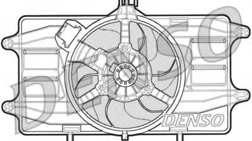 Ventilator, radiator FIAT DOBLO Cargo (223) (2000 - 2016) DENSO DER09021 piesa NOUA