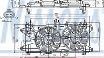 Ventilator, radiator FIAT DOBLO Microbus (223, 119...