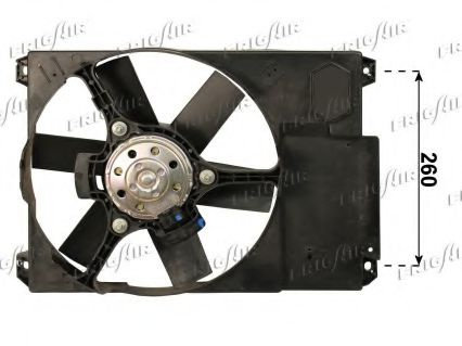 Ventilator, radiator FIAT DUCATO caroserie (290) (1989 - 1994) FRIGAIR 0504.1195 piesa NOUA