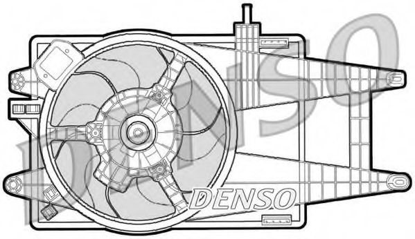 Ventilator, radiator FIAT IDEA (350) (2003 - 2016) DENSO DER09040 piesa NOUA