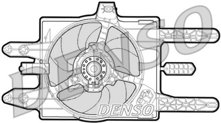 Ventilator, radiator FIAT PUNTO (176_) DENSO DER09031