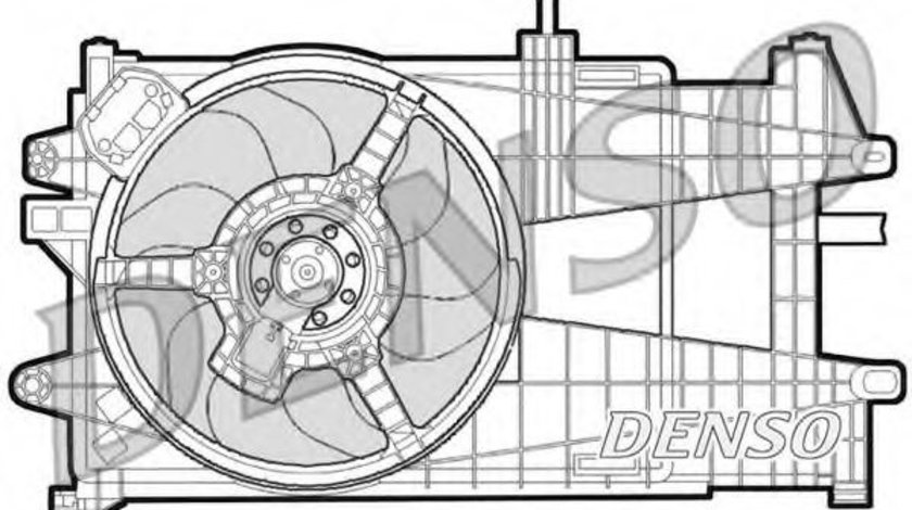 Ventilator, radiator FIAT PUNTO (188) (1999 - 2016) DENSO DER09035 piesa NOUA