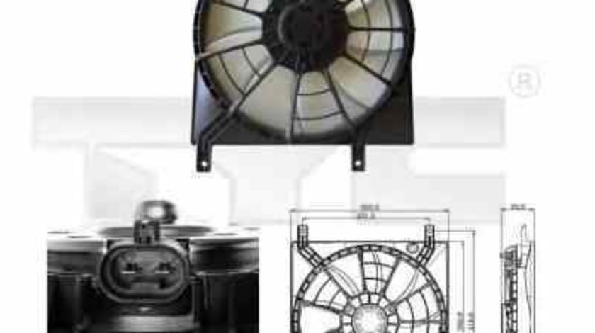 Ventilator radiator FIAT SEDICI TYC 809-0015