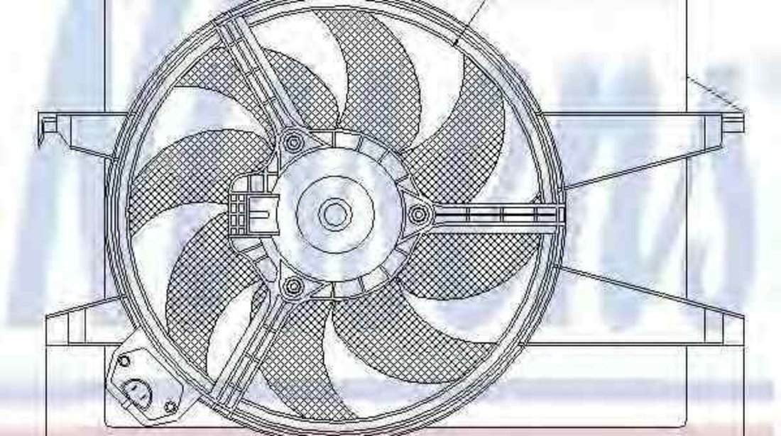 Ventilator, radiator FORD C-MAX (DM2) NISSENS 85220