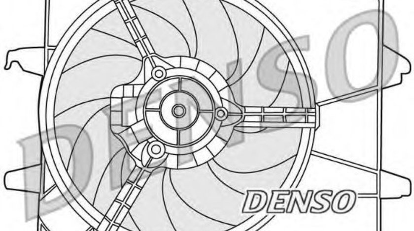 Ventilator, radiator FORD FIESTA V (JH, JD) (2001 - 2010) DENSO DER10003 piesa NOUA