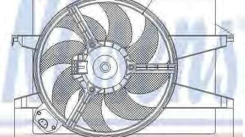 Ventilator, radiator FORD FOCUS II combi (DA_) NISSENS 85220