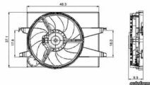 Ventilator radiator FORD FUSION JU NRF 47006