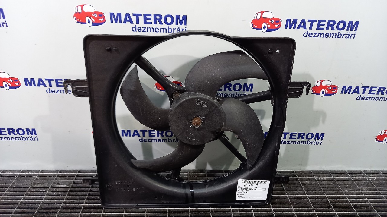 VENTILATOR RADIATOR FORD KA KA 1.3 INJ - (1997 2008)