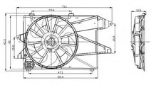 Ventilator, radiator FORD MONDEO II (BAP) (1996 - ...