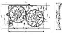 Ventilator, radiator FORD MONDEO III (B5Y) (2000 -...