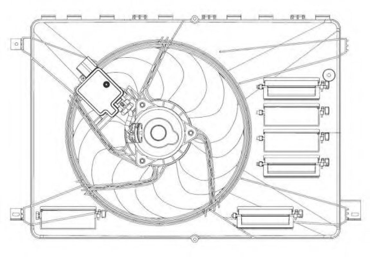 Ventilator, radiator FORD MONDEO IV (BA7) (2007 - 2016) NRF 47626 piesa NOUA