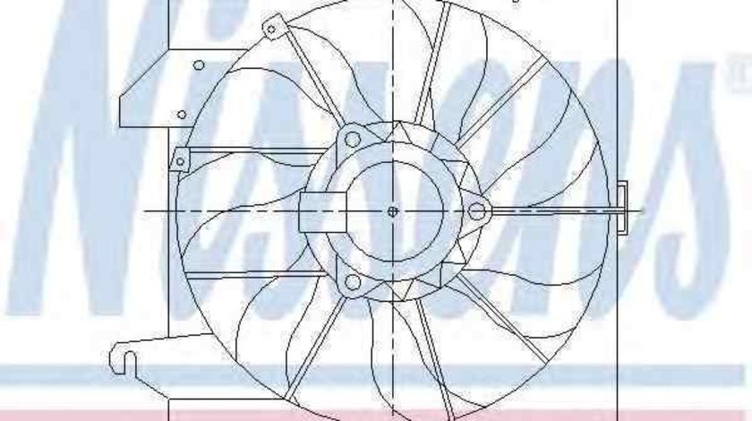 Ventilator, radiator FORD TOURNEO CONNECT NISSENS 85261