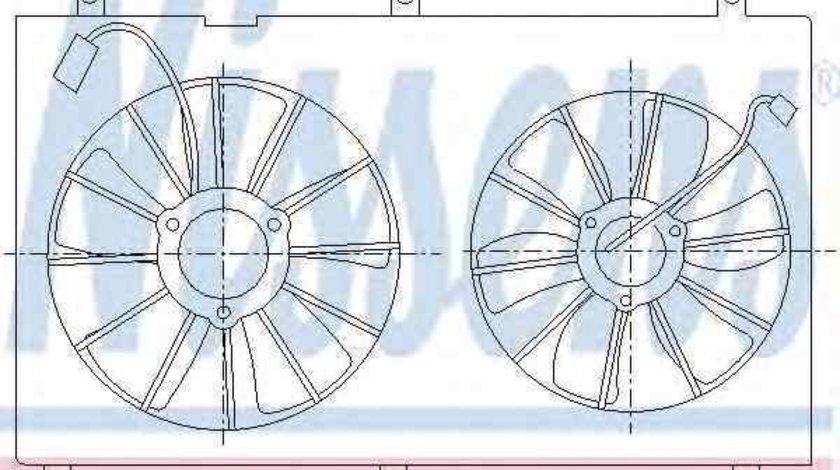 Ventilator, radiator HONDA ACCORD VII (CL) NISSENS 85270