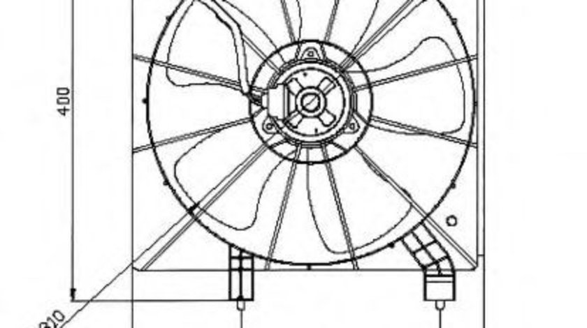 Ventilator, radiator HONDA CIVIC VII Hatchback (EU, EP, EV) (1999 - 2006) NRF 47043 produs NOU