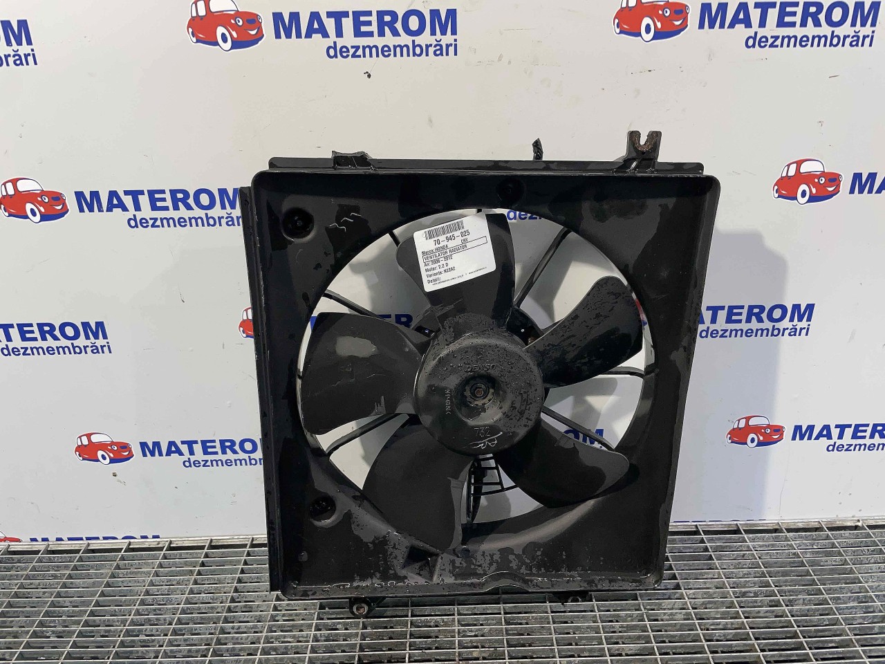 VENTILATOR RADIATOR HONDA CRV CRV 2.2 CTDI - (2006 2012)