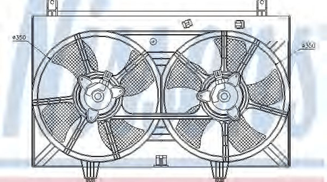 Ventilator, radiator INFINITI FX (2002 - 2008) NISSENS 85615 piesa NOUA