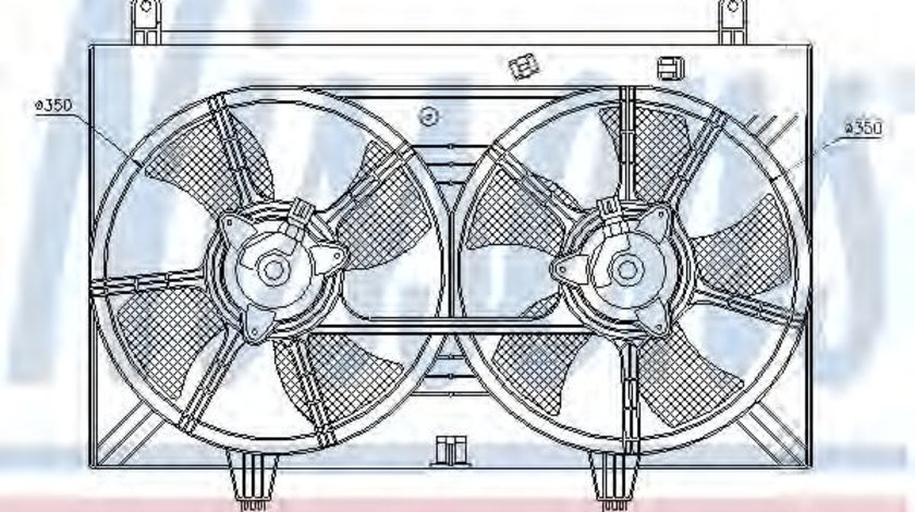 Ventilator, radiator INFINITI FX (2002 - 2008) NISSENS 85615 piesa NOUA