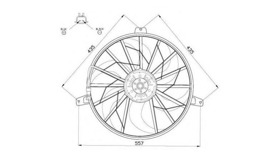 Ventilator, radiator Jeep GRAND CHEROKEE Mk II (WJ, WG) 1998-2005 #2 05181004