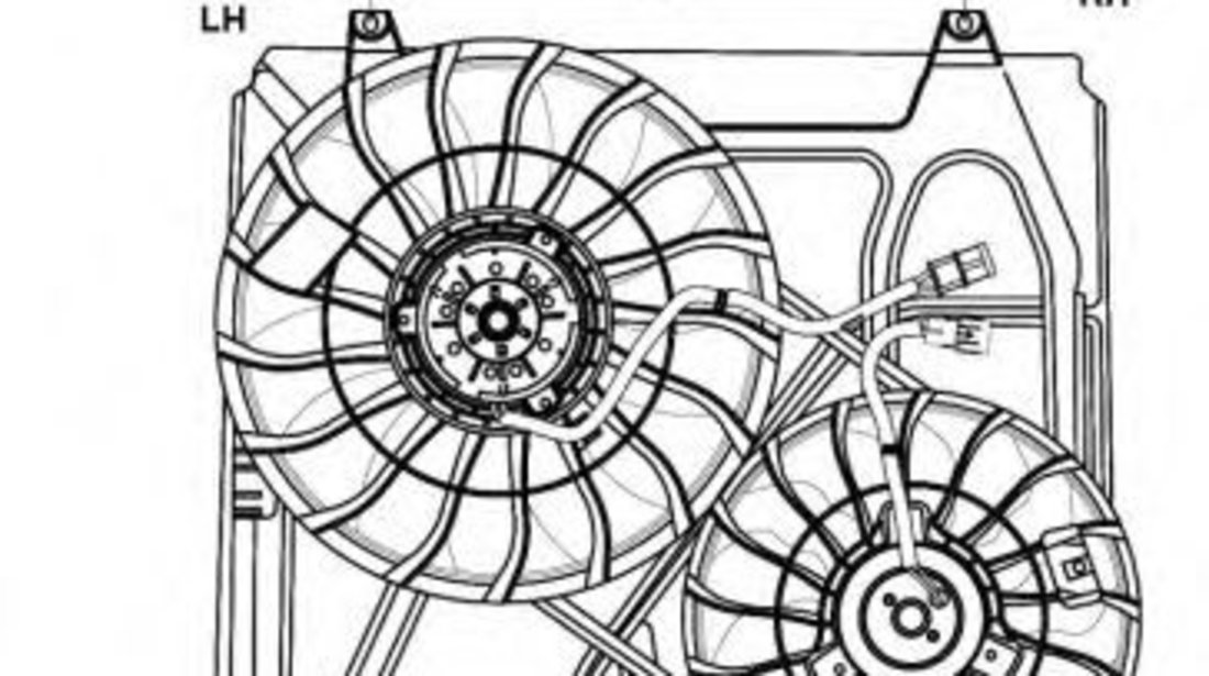 Ventilator, radiator KIA SORENTO I (JC) (2002 - 2009) NRF 47549 piesa NOUA