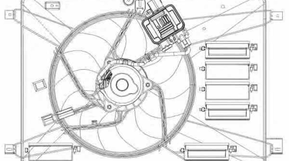 Ventilator radiator LAND ROVER FREELANDER 2 FA NRF 47627