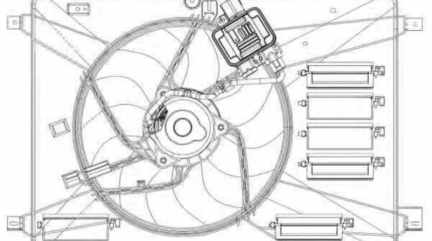 Ventilator radiator LAND ROVER FREELANDER 2 FA NRF 47627