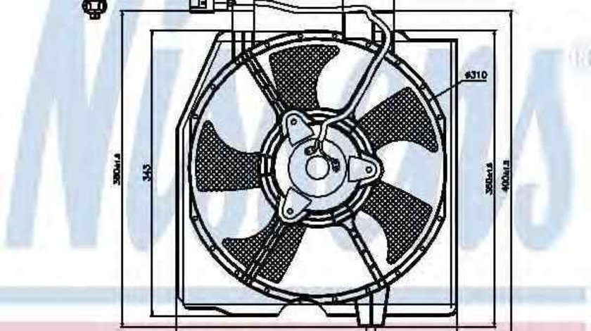 Ventilator, radiator MAZDA 323 F VI (BJ) NISSENS 85224