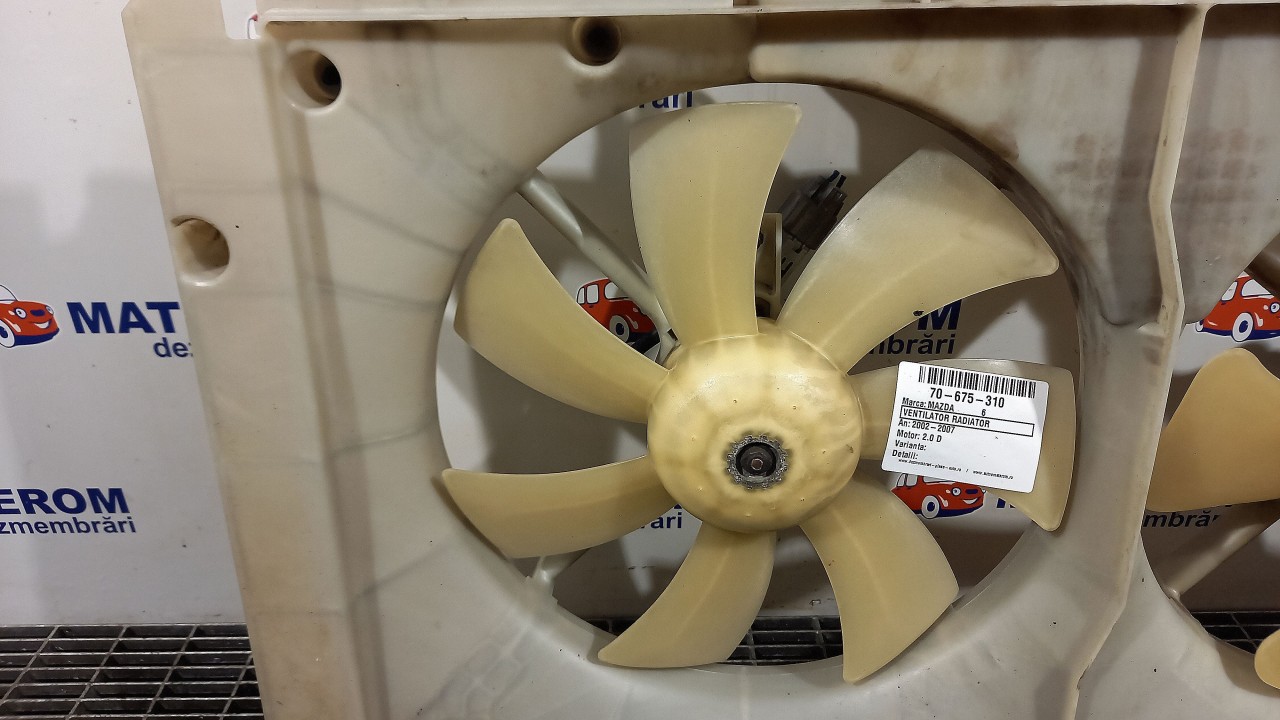 VENTILATOR RADIATOR MAZDA 6 2.0 D - (2002 2007)
