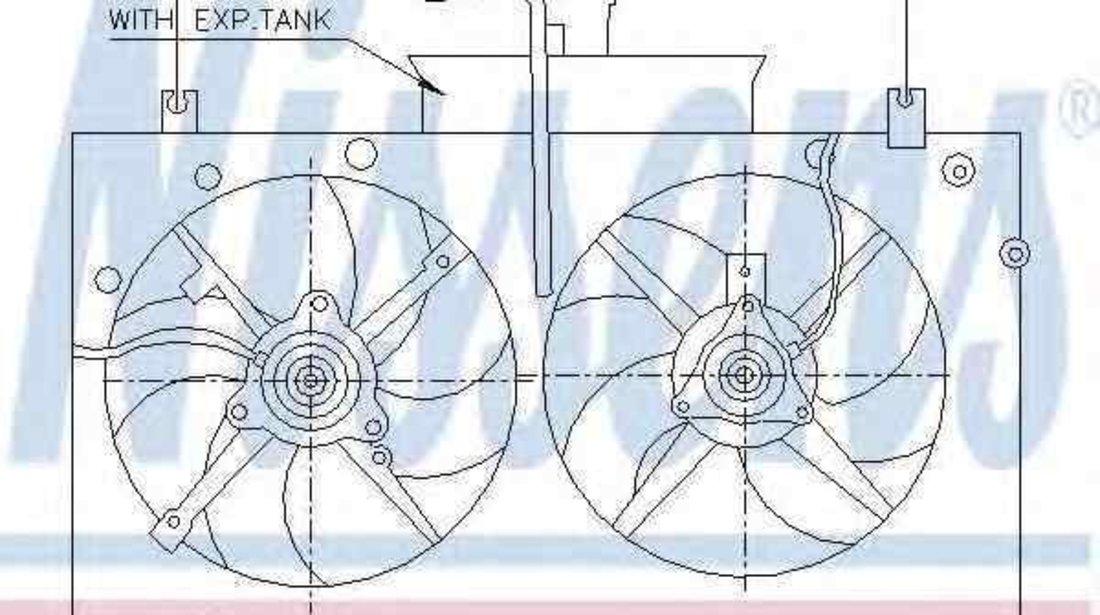 Ventilator, radiator MAZDA 6 (GG) NISSENS 85221