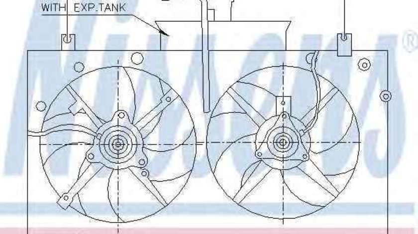 Ventilator, radiator MAZDA 6 (GG) NISSENS 85221