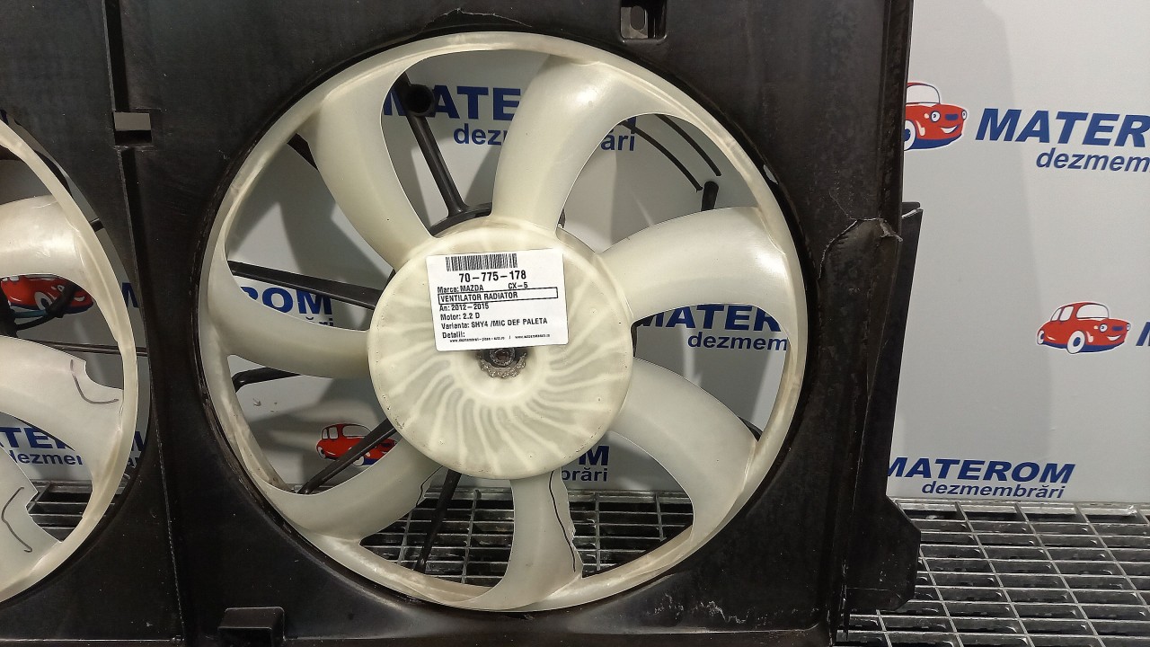 VENTILATOR RADIATOR MAZDA CX-5 2.2 D - (2012 2015)