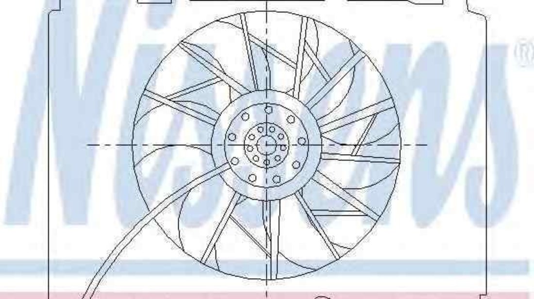 Ventilator, radiator MERCEDES-BENZ C-CLASS (W202) NISSENS 85489