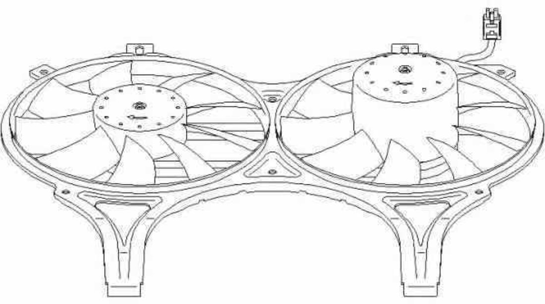 Ventilator radiator MERCEDES-BENZ E-CLASS W210 TOPRAN 400 796