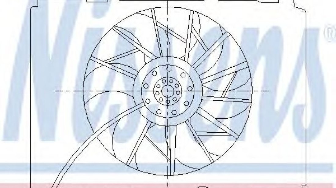 Ventilator, radiator MERCEDES C-CLASS Combi (S202) (1996 - 2001) NISSENS 85489 piesa NOUA