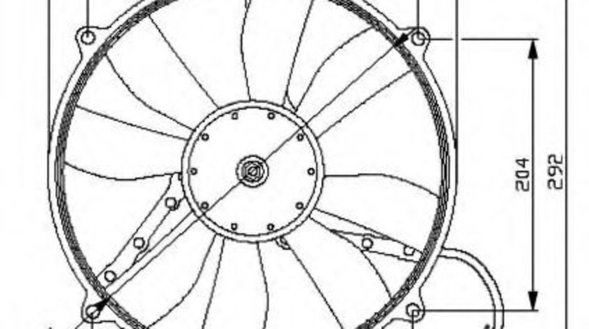 Ventilator, radiator MERCEDES C-CLASS Combi (S202) (1996 - 2001) NRF 47046 piesa NOUA