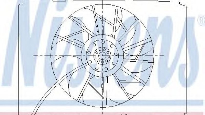 Ventilator, radiator MERCEDES C-CLASS (W202) (1993 - 2000) NISSENS 85489 piesa NOUA