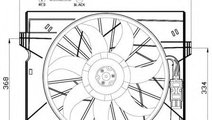 Ventilator, radiator MERCEDES E-CLASS T-Model (S21...