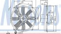 Ventilator, radiator MERCEDES E-CLASS (W210) (1995...