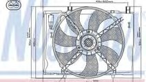Ventilator, radiator MERCEDES E-CLASS (W210) (1995...