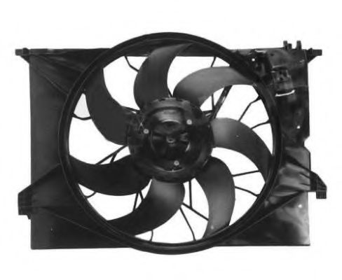 Ventilator, radiator MERCEDES S-CLASS (W221) (2005 - 2013) NRF 47298 piesa NOUA