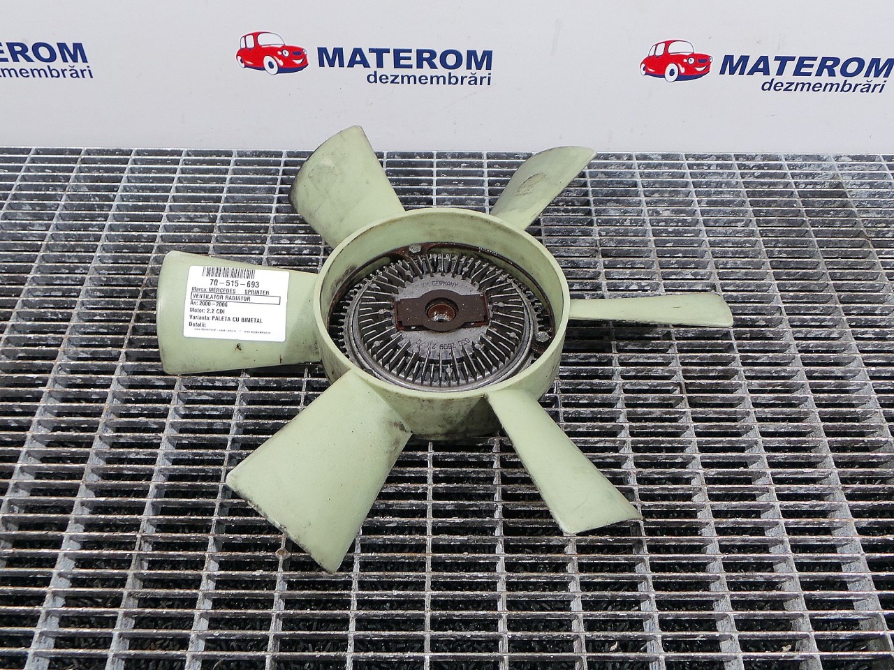 VENTILATOR RADIATOR MERCEDES SPRINTER 2.3 D - (1995 2000)