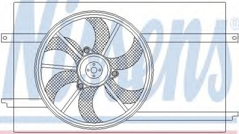 Ventilator, radiator MITSUBISHI COLT CZC Cabriolet (RG) (2006 - 2009) NISSENS 85593 piesa NOUA