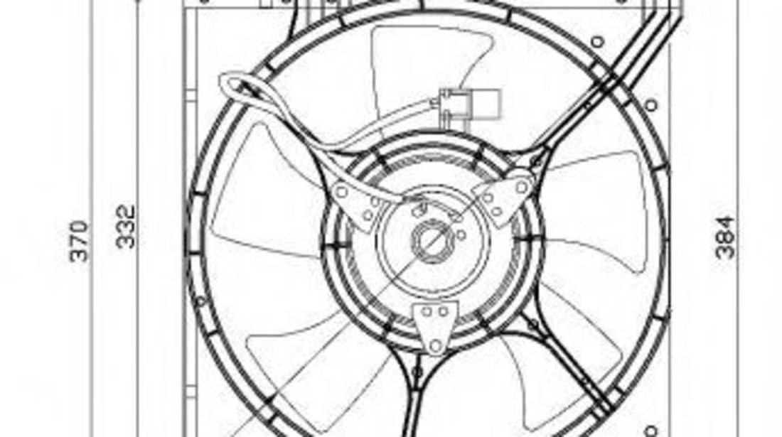 Ventilator, radiator NISSAN ALMERA I (N15) (1995 - 2000) NRF 47670 piesa NOUA