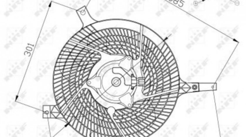 Ventilator, radiator Nissan PICK UP (D22) 1997-2016 #2 21481VK600
