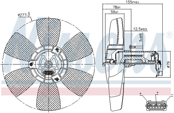 Ventilator, Radiator Nissens Audi 85679