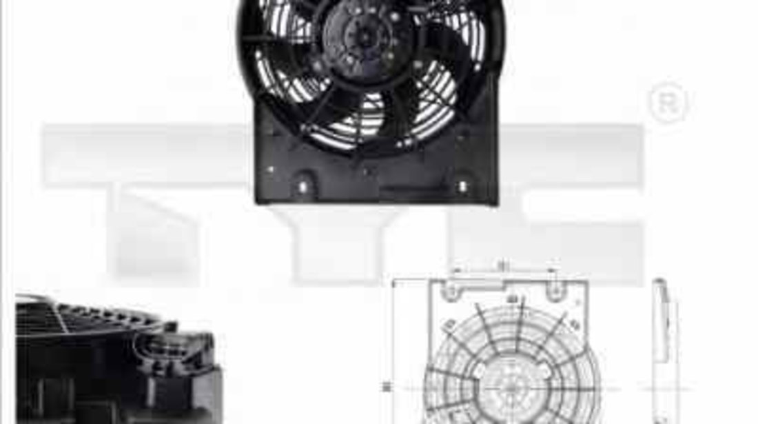 Ventilator radiator OPEL ASTRA G hatchback F48 F08 TYC 825-0014