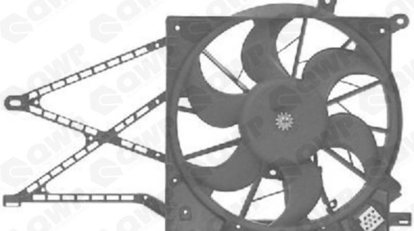 Ventilator, radiator OPEL ASTRA G Limuzina (F69) (1998 - 2009) QWP WEV112 piesa NOUA